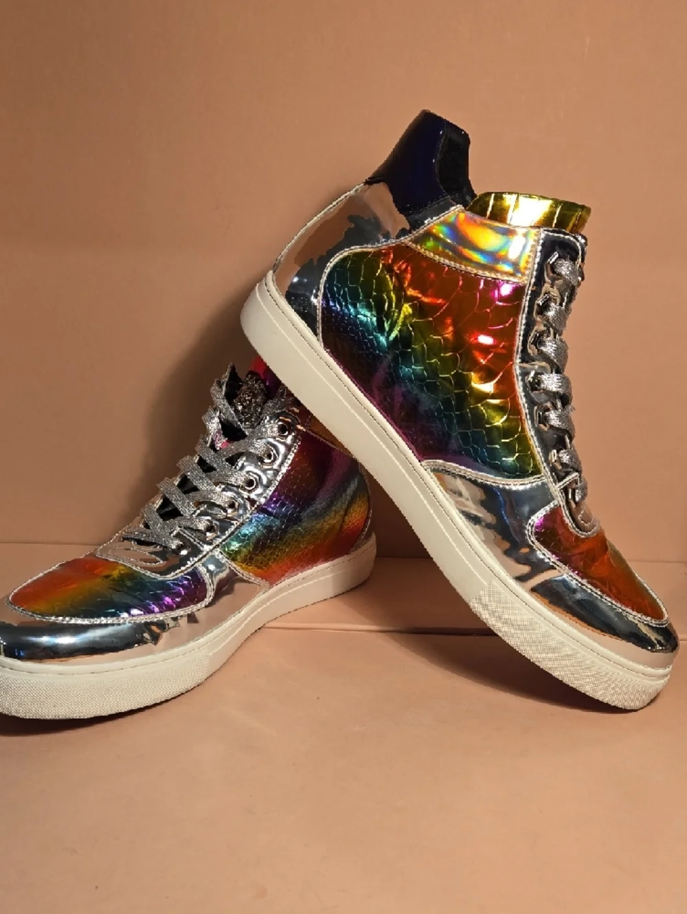 F-I2384 Multi Color Lace up High top Sneaker Encore by Fiesso